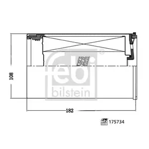 FEBI BILSTEIN 175734 Kraftstofffilter FEBI BILSTEIN 175734 Kraftstofffilter