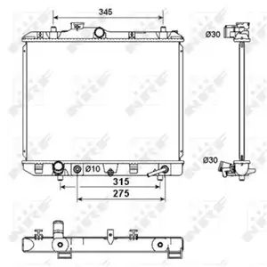 K&uuml;hler Motork&uuml;hlung Nrf 53158 f&uuml;r Opel f&uuml;r Suzuki f&uuml;r Vauxhall