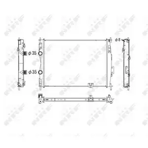 NRF 53755 Kühler NRF 53755 Kühler