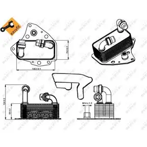 &Ouml;lk&uuml;hler Motor&ouml;l Nrf 31343 Easy Fit f&uuml;r Alfa Romeo f&uuml;r Chrysler f&uuml;r Fiat