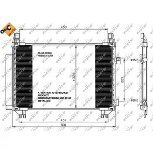 Kondensator Klimaanlage Nrf 35654 Easy Fit f&uuml;r Toyota