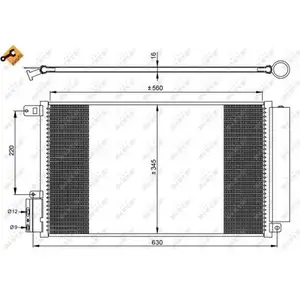 Kondensator Klimaanlage Nrf 35939 Easy Fit f&uuml;r Alfa Romeo f&uuml;r Fiat f&uuml;r Opel
