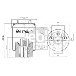 FEBI BILSTEIN 176619 Luftfederbalg