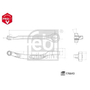 FEBI BILSTEIN 176643 Querlenker für BMW FEBI BILSTEIN 176643 Querlenker für BMW