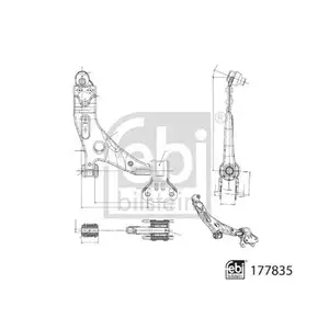 FEBI BILSTEIN 177835 Querlenker für FORD FEBI BILSTEIN 177835 Querlenker für FORD