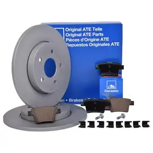 Original ATE Bremsenset Bremsscheiben 280 mm voll Ceramic Bremsbeläge hinten Mon Original ATE Bremsenset Bremsscheiben 280 mm voll Ceramic Bremsbeläge hinten Mon