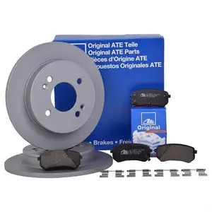 ATE Bremsenset Bremsscheiben 234 mm voll Bremsbeläge hinten Picanto I BA ATE Bremsenset Bremsscheiben 234 mm voll Bremsbeläge hinten Picanto I BA