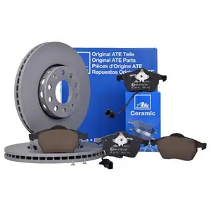 ATE Bremsenset Bremsscheiben Ceramic Bremsbel&auml;ge Warnkontak vorn Passat 3B A4 8E