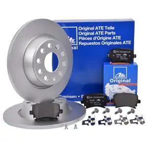 ATE Bremsenset Bremsscheiben 282 mm voll Bremsbeläge hinten Touran 1T A3 8P ATE Bremsenset Bremsscheiben 282 mm voll Bremsbeläge hinten Touran 1T A3 8P