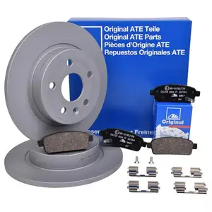 ATE Bremsenset Bremsscheiben Ø268 voll Bremsbeläge hinten Chevrolet Cruze Opel ATE Bremsenset Bremsscheiben Ø268 voll Bremsbeläge hinten Chevrolet Cruze Opel