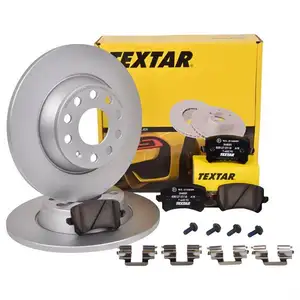 Textar Bremsenset Scheiben Ø282 Beläge hi. VW Audi Seat mit ele. Feststellbremse Textar Bremsenset Scheiben Ø282 Beläge hi. VW Audi Seat mit ele. Feststellbremse