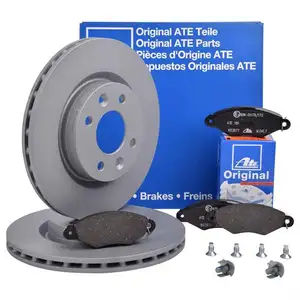 ATE Bremsenset Bremsscheiben Ø259 belüftet Bremsbeläge vorn Kubistar Kangoo ATE Bremsenset Bremsscheiben Ø259 belüftet Bremsbeläge vorn Kubistar Kangoo