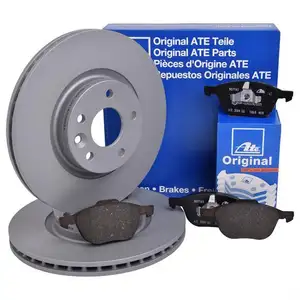 ATE Bremsenset Bremsscheiben &Oslash;300 bel&uuml;ftet Bremsbel&auml;ge vorn Ford Volvo