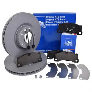 Original ATE Bremsenset Bremsscheiben Ø360 belüftet Bremsbeläge WK vorn VW Touar Original ATE Bremsenset Bremsscheiben Ø360 belüftet Bremsbeläge WK vorn VW Touar