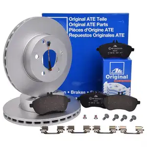 Original ATE Bremsenset Bremsscheiben &Oslash;288 bel&uuml;ftet Bremsbel&auml;ge WK vorn Mercedes