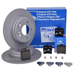 ATE Bremsenset Powerdisc Scheiben Ø278 voll Beläge Ceramic hinten Mercedes ATE Bremsenset Powerdisc Scheiben Ø278 voll Beläge Ceramic hinten Mercedes