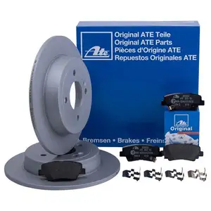 ATE Bremsenset Scheiben Ø262 voll Beläge hinten Hyundai Accent i20 Kia Rio III ATE Bremsenset Scheiben Ø262 voll Beläge hinten Hyundai Accent i20 Kia Rio III