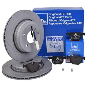 ATE Bremsenset Powerdisc Bremsscheiben Ø320 Beläge Ceramic WK hinten BMW 5er ATE Bremsenset Powerdisc Bremsscheiben Ø320 Beläge Ceramic WK hinten BMW 5er