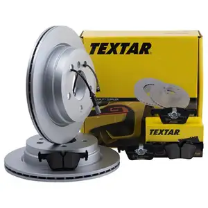 Textar Bremsenset Bremsscheiben &Oslash;300 bel&uuml;ftet Bel&auml;ge WK hinten BMW 3er 4er
