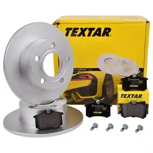 Textar Bremsenset Bremsscheiben &Oslash;245 voll Bremsbel&auml;ge hinten Audi A6