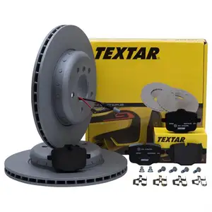 Textar Bremsenset Bremsscheiben &Oslash;345 bel&uuml;ftet Bel&auml;ge WK hinten BMW 5er Touring