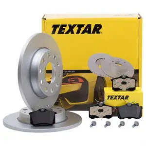Textar Bremsenset Bremsscheiben Ø255 voll Bremsbeläge hinten Audi Seat Textar Bremsenset Bremsscheiben Ø255 voll Bremsbeläge hinten Audi Seat