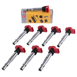 Original 8x NGK Z&uuml;ndspule Audi A4 A5 A6 A8 Q5 Q7 Porsche VW