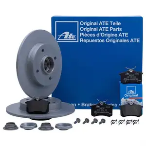 ATE Bremsenset Bremsscheiben &Oslash;249 voll Bremsbel&auml;ge hinten Peugeot 308