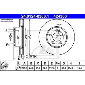 ATE 24.0124-0300.1 Bremsscheiben 2 Stück vorne für MERCEDES-BENZ ATE 24.0124-0300.1 Bremsscheiben 2 Stück vorne für MERCEDES-BENZ