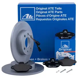ATE Bremsenset Bremsscheiben Ø240,5 voll Bremsbeläge vorn Fiat 500 Ford KA ATE Bremsenset Bremsscheiben Ø240,5 voll Bremsbeläge vorn Fiat 500 Ford KA