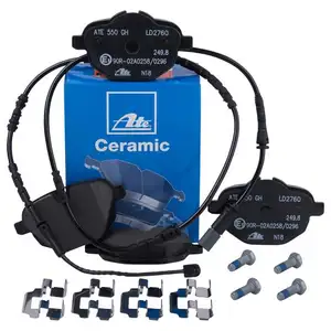 Original ATE Bremsbel&auml;ge Ceramic hinten + Warnkontakt BMW X3 F25 X4 F26