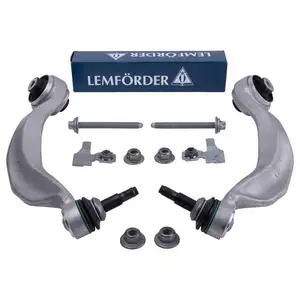 2x Lemförder Querlenker vormontiert + Reparatursatz vorn links + rechts BMW 5er 2x Lemförder Querlenker vormontiert + Reparatursatz vorn links + rechts BMW 5er