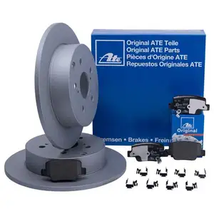 ATE Bremsenset Bremsscheiben Ø297 voll Bremsbeläge hinten Toyota Verso R2 ATE Bremsenset Bremsscheiben Ø297 voll Bremsbeläge hinten Toyota Verso R2