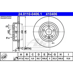 ATE 24.0110-0406.1 Bremsscheiben 2 Stück hinten für LAND ROVER ATE 24.0110-0406.1 Bremsscheiben 2 Stück hinten für LAND ROVER