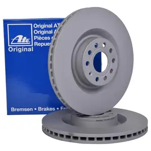 ATE Bremsenset Scheiben &Oslash;345 bel&uuml;ftet Bel&auml;ge vorn Audi A3 Seat Leon VW Golf