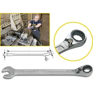 Ratschen Ringgabelschlüssel Hazet 606-17 Ratschen Ringgabelschlüssel Hazet 606-17