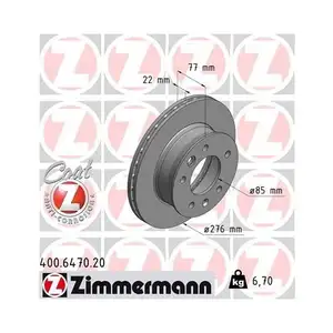 Zimmermann 400.6470.20 Bremsscheiben 2 Stück MERCEDES-BENZ Zimmermann 400.6470.20 Bremsscheiben 2 Stück MERCEDES-BENZ