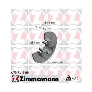 Zimmermann 470.2417.00 Bremsscheiben 2 Stück RENAULT Zimmermann 470.2417.00 Bremsscheiben 2 Stück RENAULT