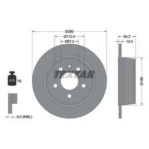 TEXTAR 92074503 Bremsscheiben 2 Stück MERCEDES-BENZ TEXTAR 92074503 Bremsscheiben 2 Stück MERCEDES-BENZ