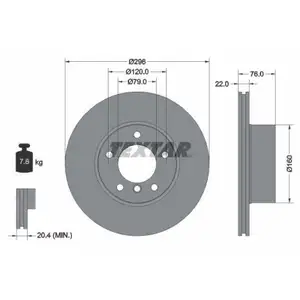 TEXTAR 92075005 Bremsscheiben 2 Stück BMW TEXTAR 92075005 Bremsscheiben 2 Stück BMW