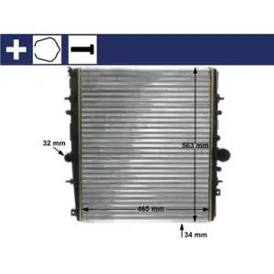 Kühler Motorkühlung Mahle CR 1437 000S Behr für Citroën für Peugeot Kühler Motorkühlung Mahle CR 1437 000S Behr für Citroën für Peugeot