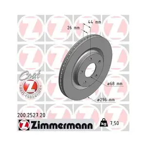 ZIMMERMANN 200.2527.20 Bremsscheiben 2 Stück vorne NISSAN ZIMMERMANN 200.2527.20 Bremsscheiben 2 Stück vorne NISSAN
