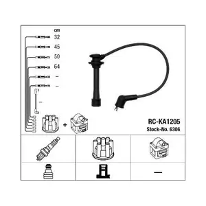 NGK 6306 Z&uuml;ndleitungssatz RC-KA1205 f&uuml;r KIA