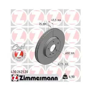Zimmermann 430.2621.20 Bremsscheiben 2 Stück OPEL Zimmermann 430.2621.20 Bremsscheiben 2 Stück OPEL