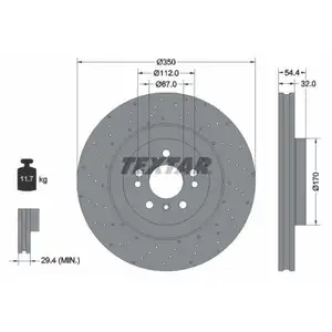 TEXTAR 92254405 Bremsscheiben 2 Stück vorne MERCEDES-BENZ TEXTAR 92254405 Bremsscheiben 2 Stück vorne MERCEDES-BENZ