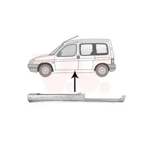 VAN WEZEL Schweller für Ladetür seitlich li. 0903103 VAN WEZEL Schweller für Ladetür seitlich li. 0903103