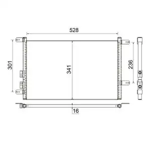 MAHLE AC 804 000S A/C-Kondensator für ALFA MAHLE AC 804 000S A/C-Kondensator für ALFA