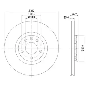 Mintex MDC1540 Bremsscheiben 2 St&uuml;ck AUDI