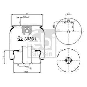 FEBI BILSTEIN 39381 Luftfederbalg für VOLVO FEBI BILSTEIN 39381 Luftfederbalg für VOLVO