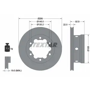 TEXTAR 92089803 Bremsscheiben 2 Stück hinten MERCEDES-BENZ TEXTAR 92089803 Bremsscheiben 2 Stück hinten MERCEDES-BENZ